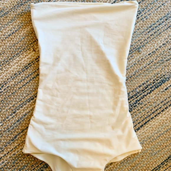 Mikoh Antigua One Piece in Bone, sz L - Picture 3 of 5
